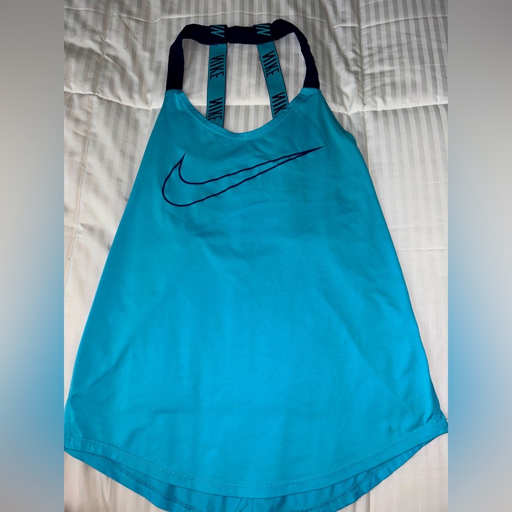 Nike blue sports tank top